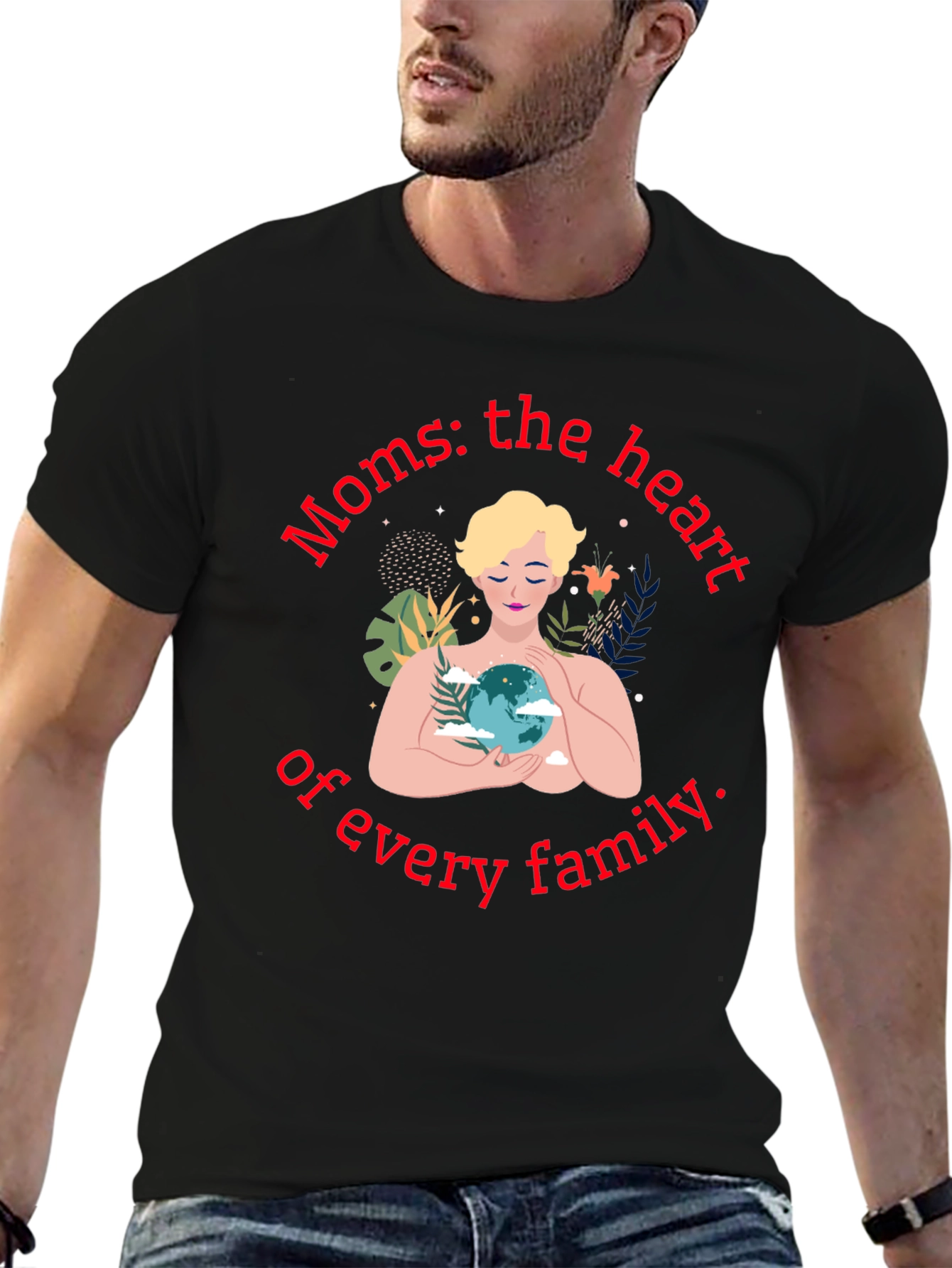Moms: The Heart of Every Family T-Shirt
