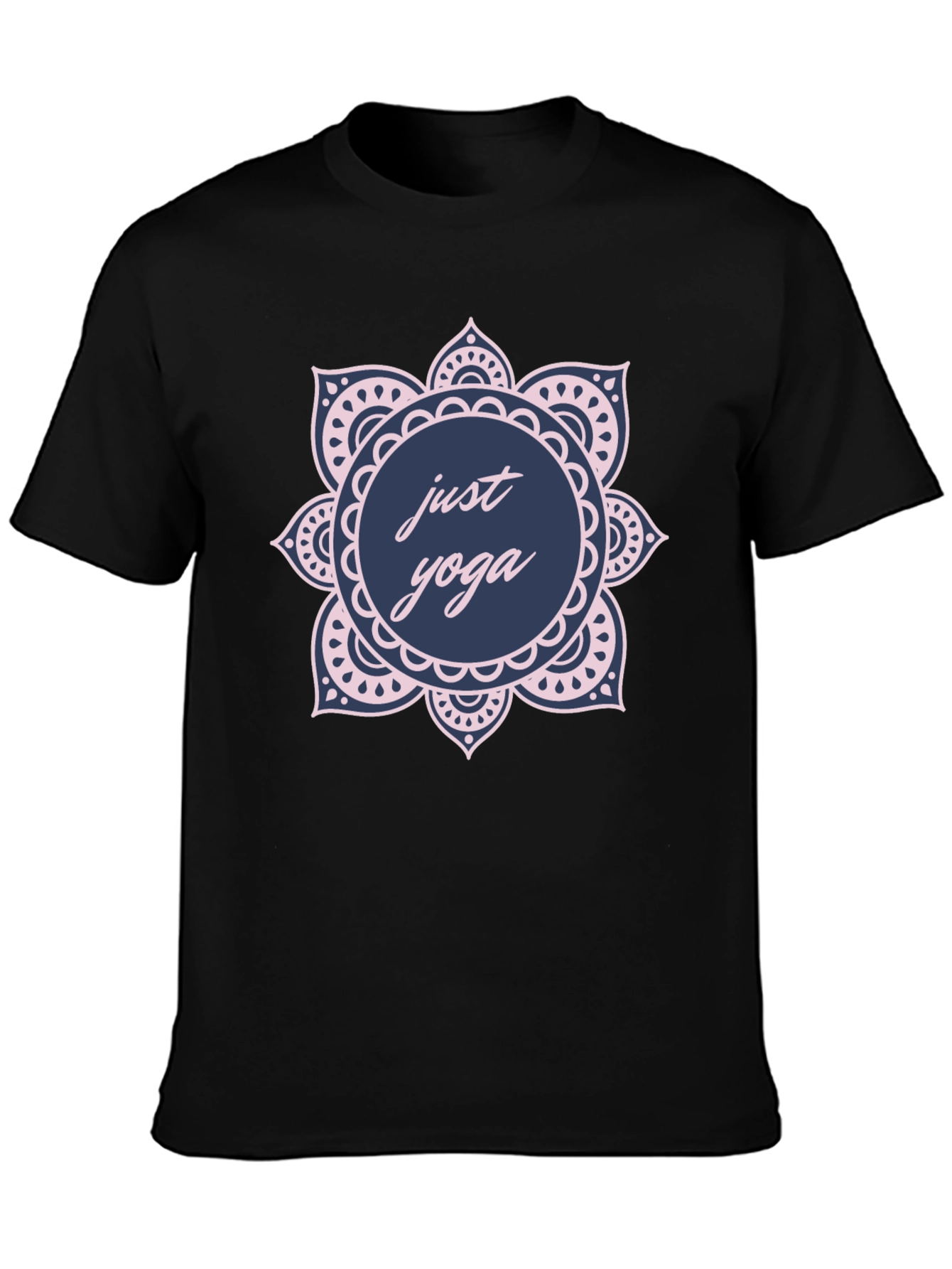 Just Yoga Black Graphic Tee