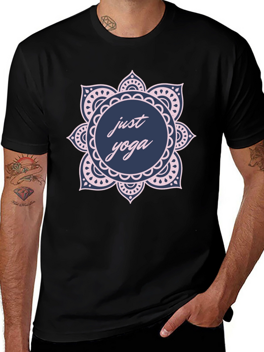 Just Yoga Black Graphic Tee
