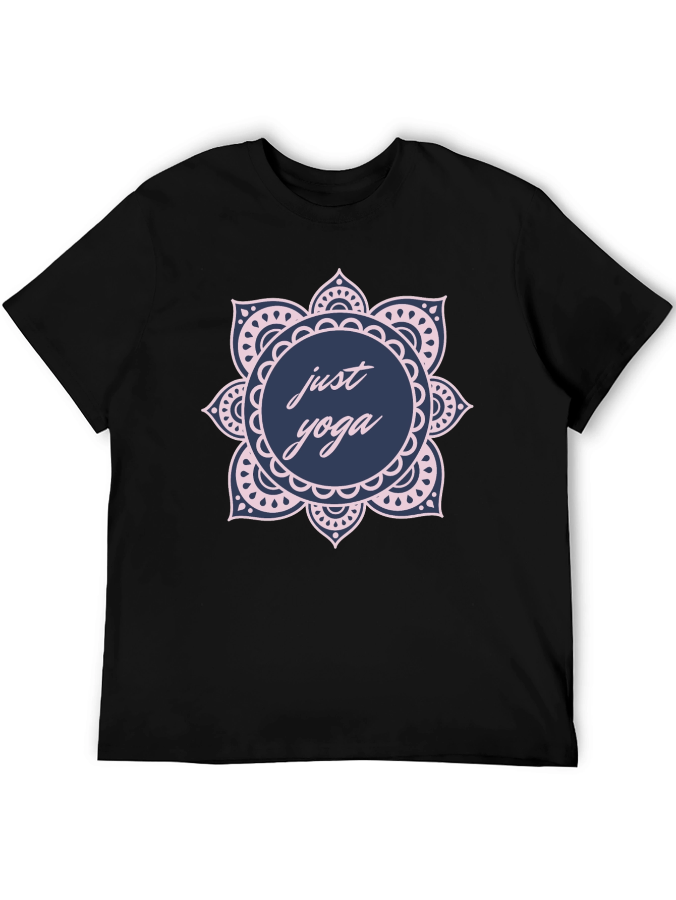 Just Yoga Black Graphic Tee