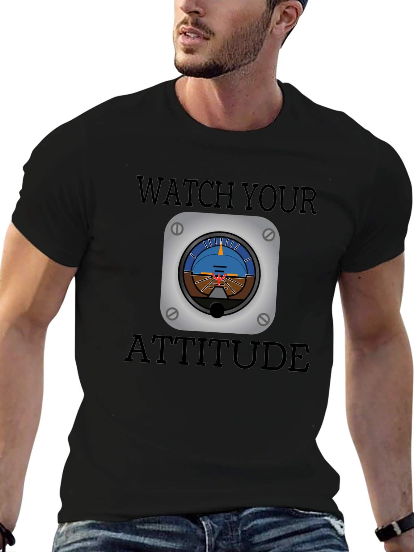 Watch Your Attitude Aviation T-Shirt