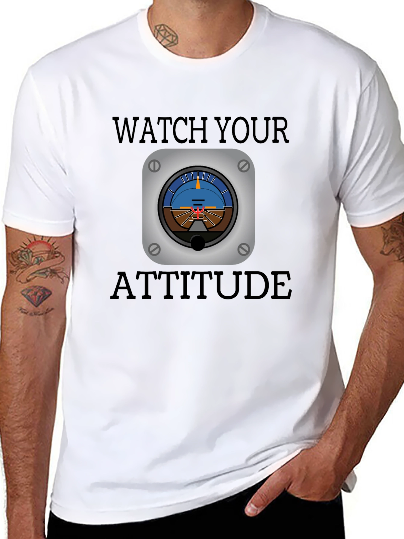 Watch Your Attitude Aviation T-Shirt
