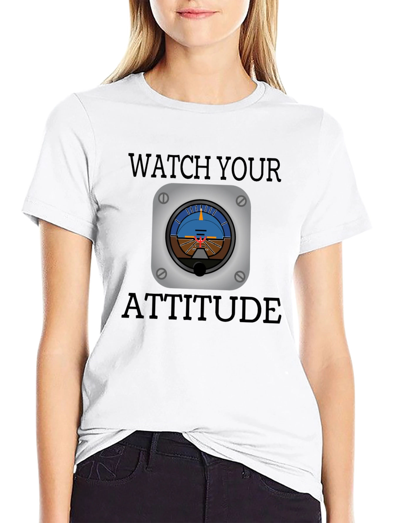 Watch Your Attitude Aviation T-Shirt