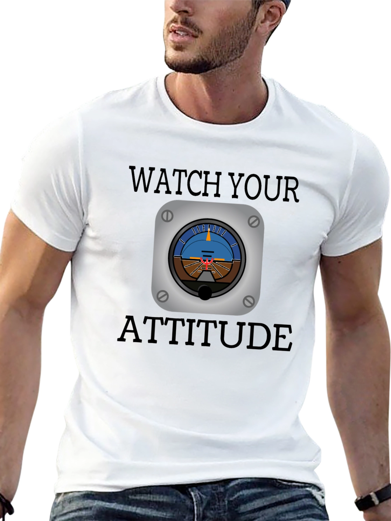 Watch Your Attitude Aviation T-Shirt