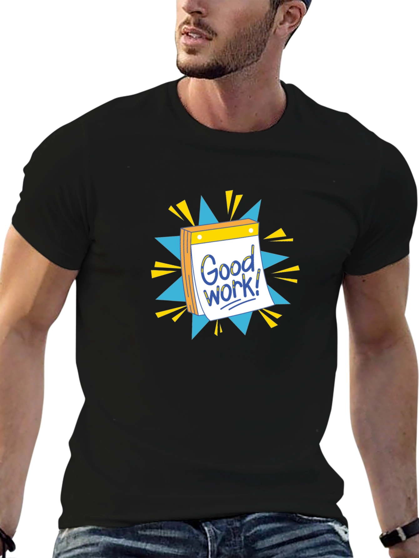 Good Work! Graphic T-Shirt - Black