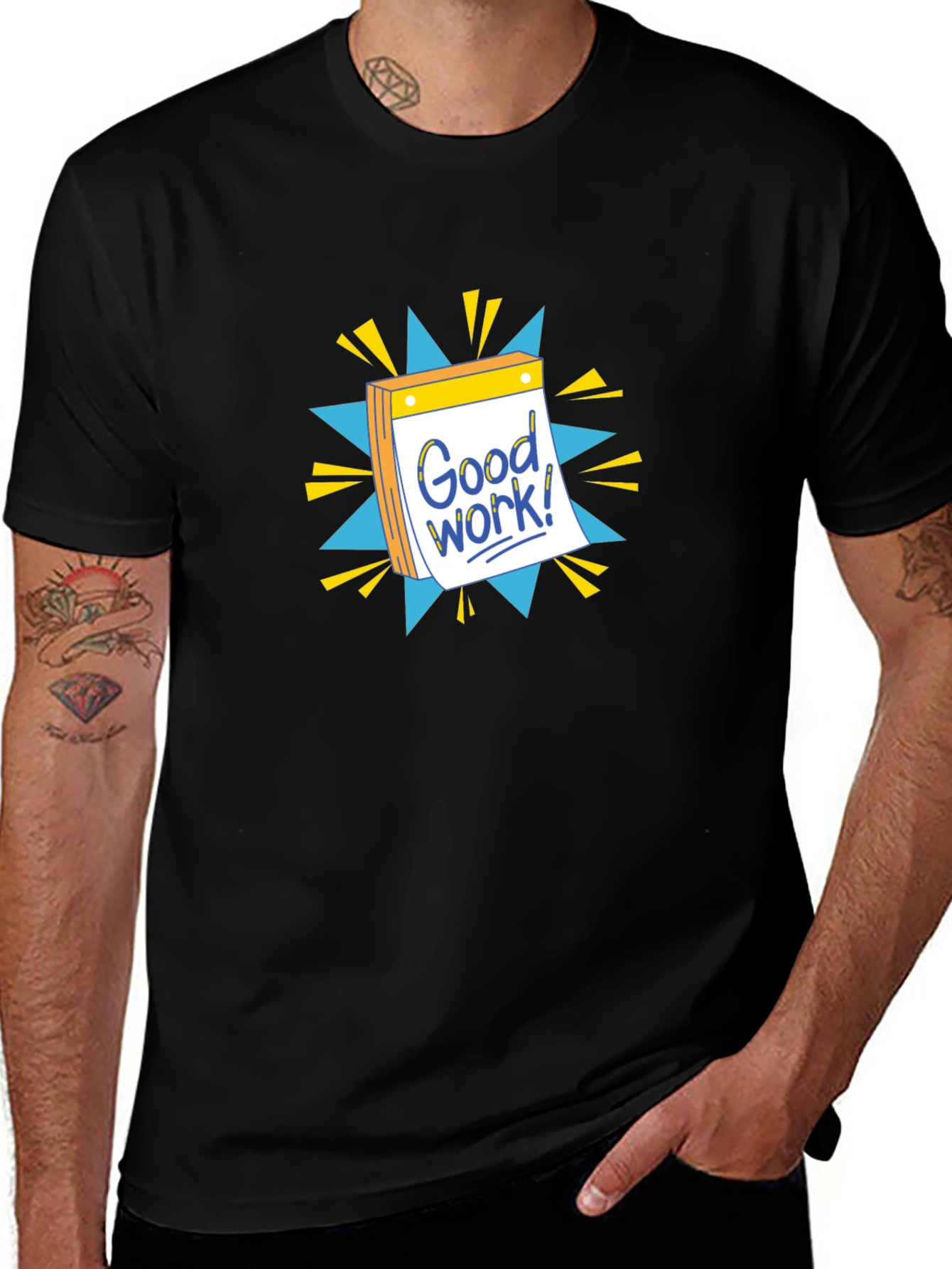 Good Work! Graphic T-Shirt - Black