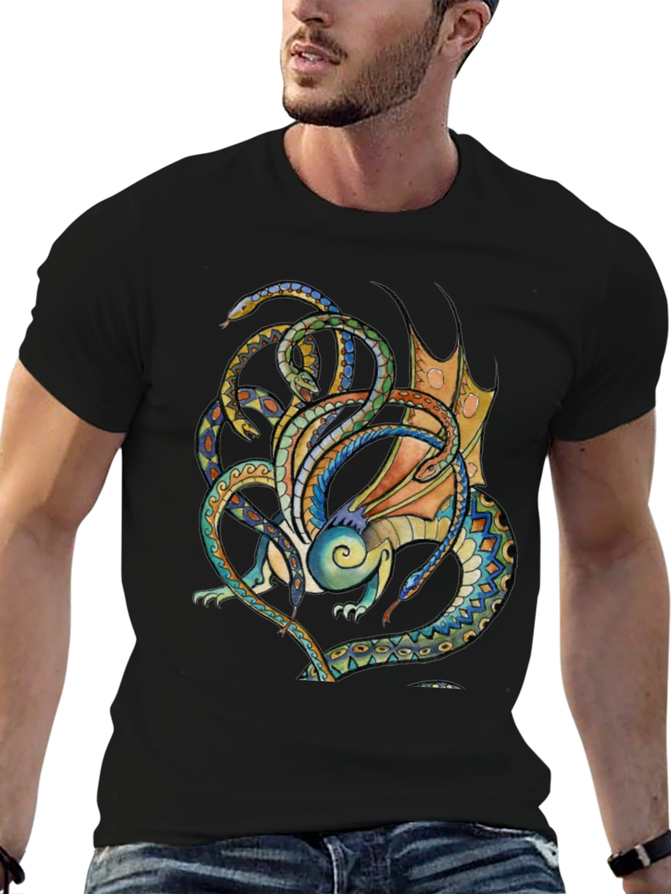 Dragon & Snakes Graphic Tee