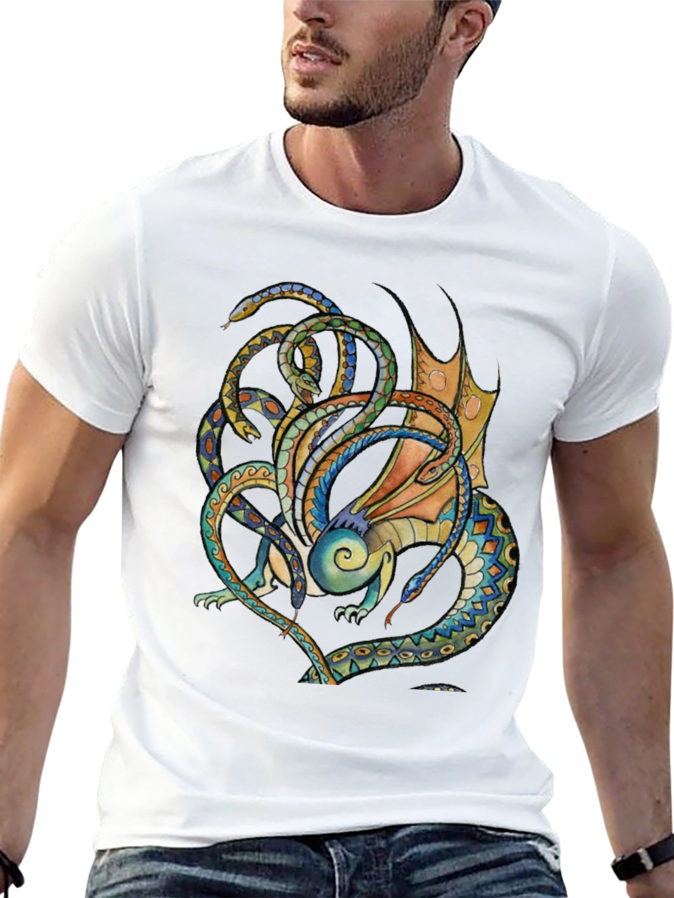 Dragon & Snakes Graphic Tee
