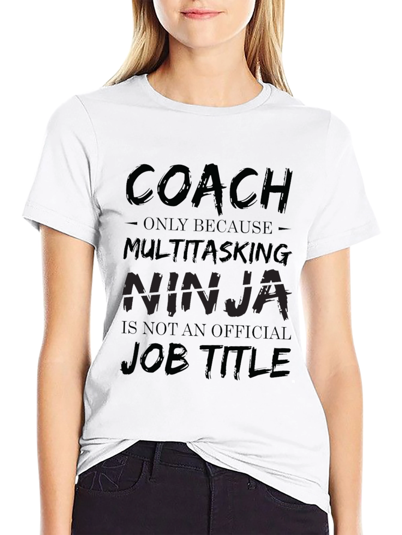Coach Multitasking Ninja T-Shirt - Funny Job Title Tee