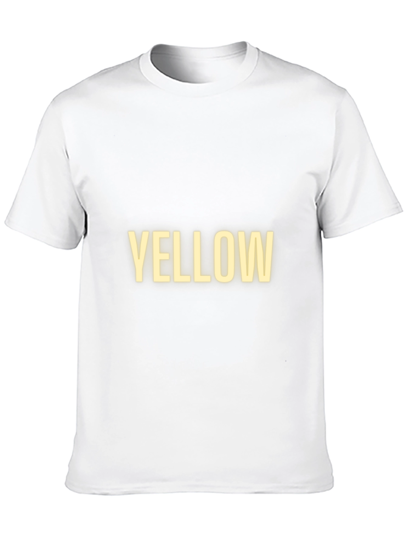Statement Tee: Bold Yellow Text on Black