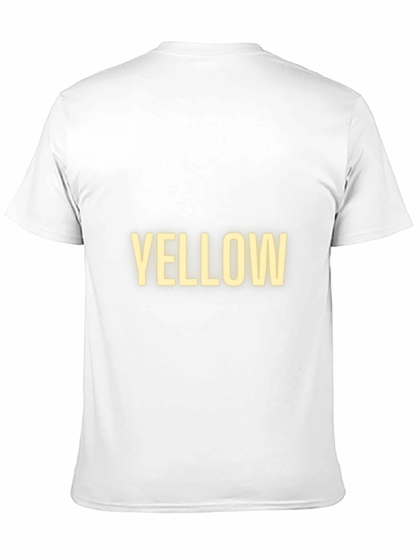 Statement Tee: Bold Yellow Text on Black