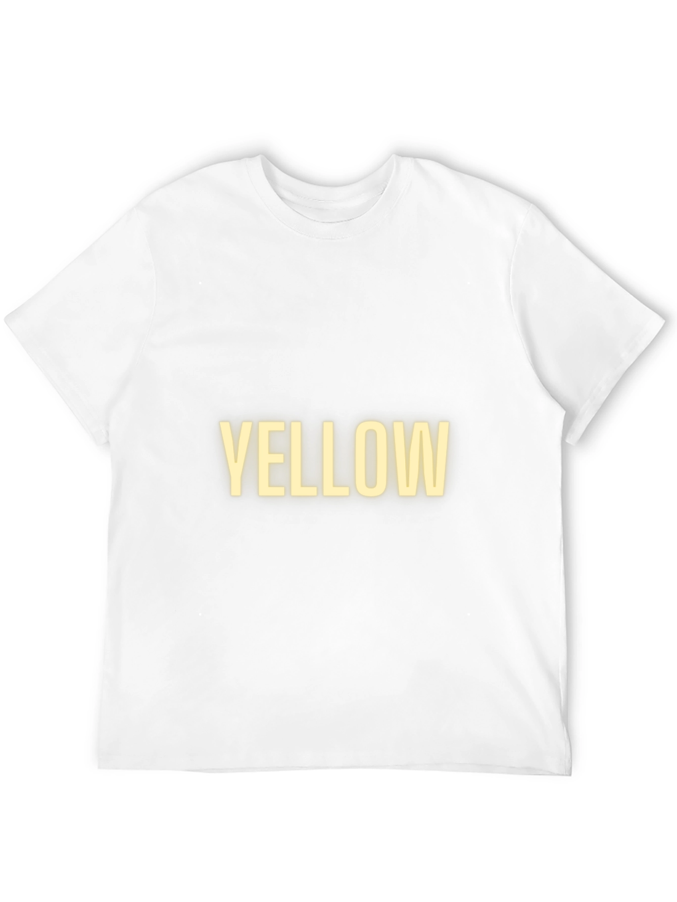 Statement Tee: Bold Yellow Text on Black