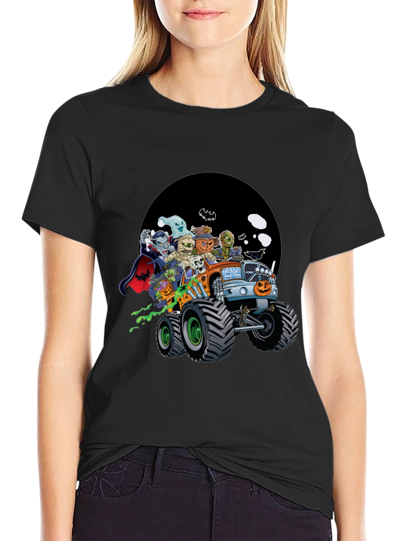 Monster Truck Halloween T-Shirt