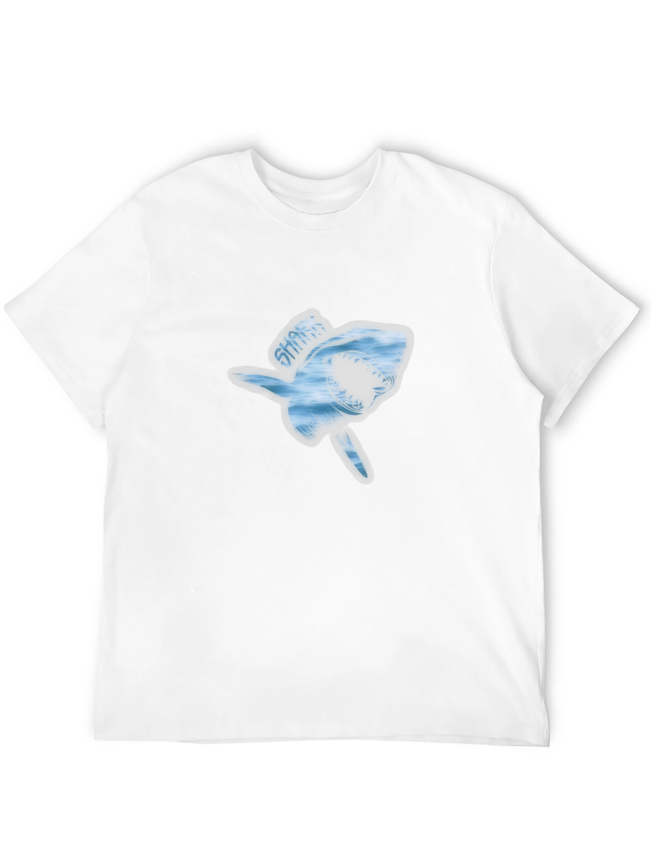 Shark Graphic Mens Black T-Shirt