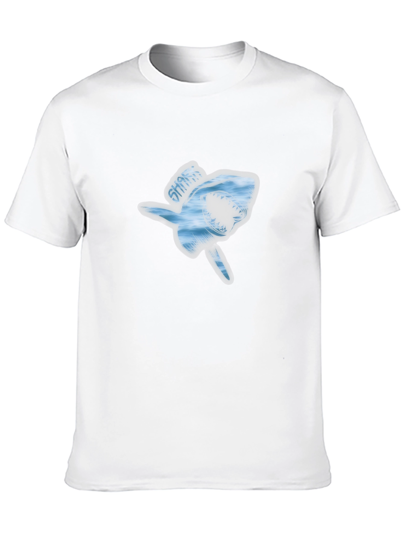 Shark Graphic Mens Black T-Shirt