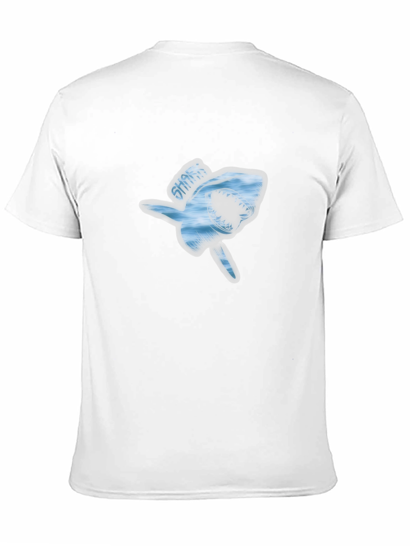 Shark Graphic Mens Black T-Shirt