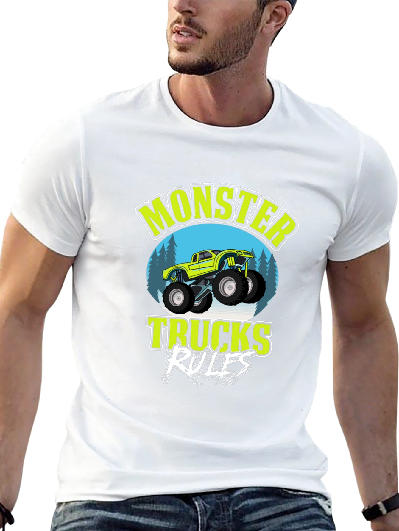 Monster Truck Rules Graphic Tee - Black