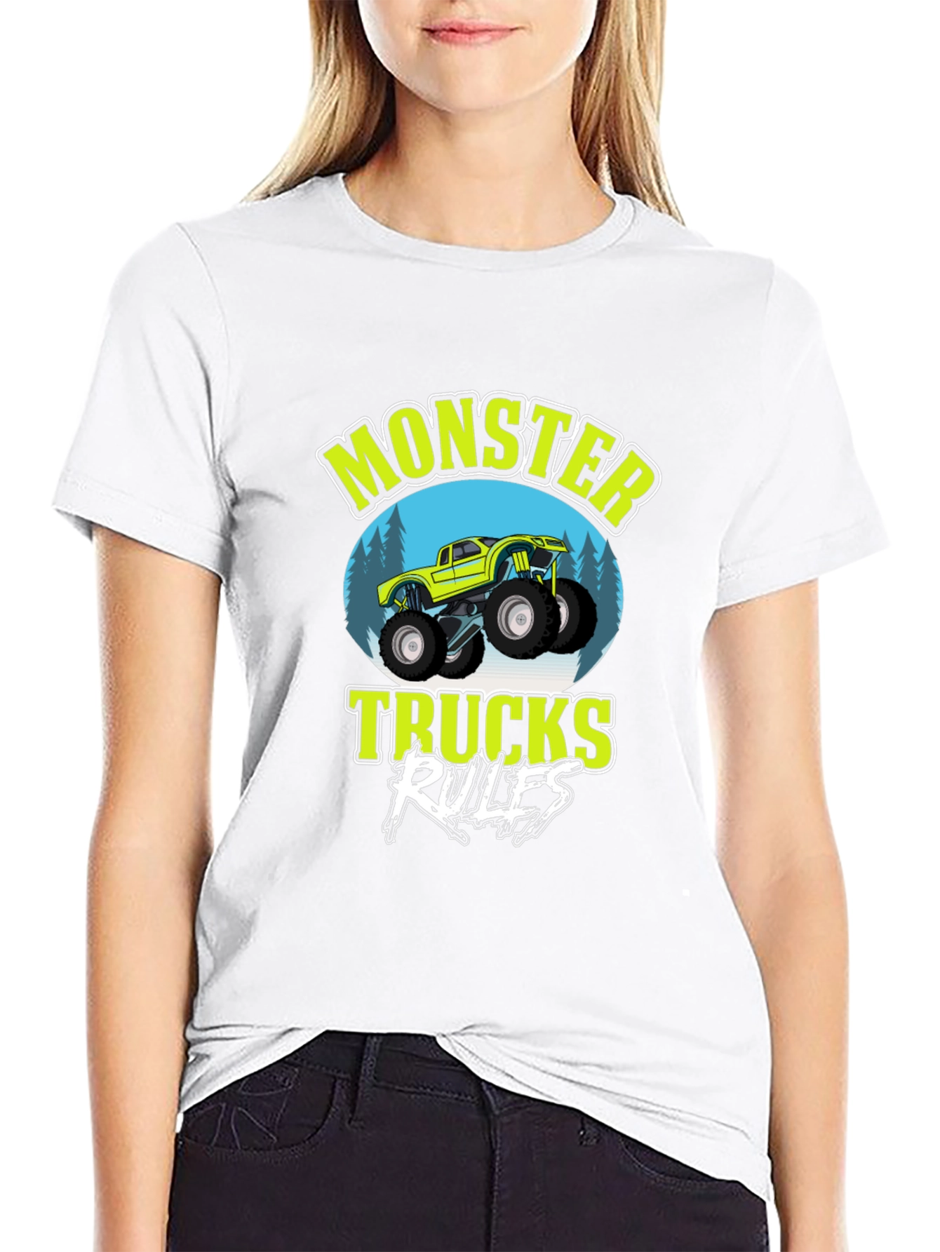 Monster Truck Rules Graphic Tee - Black