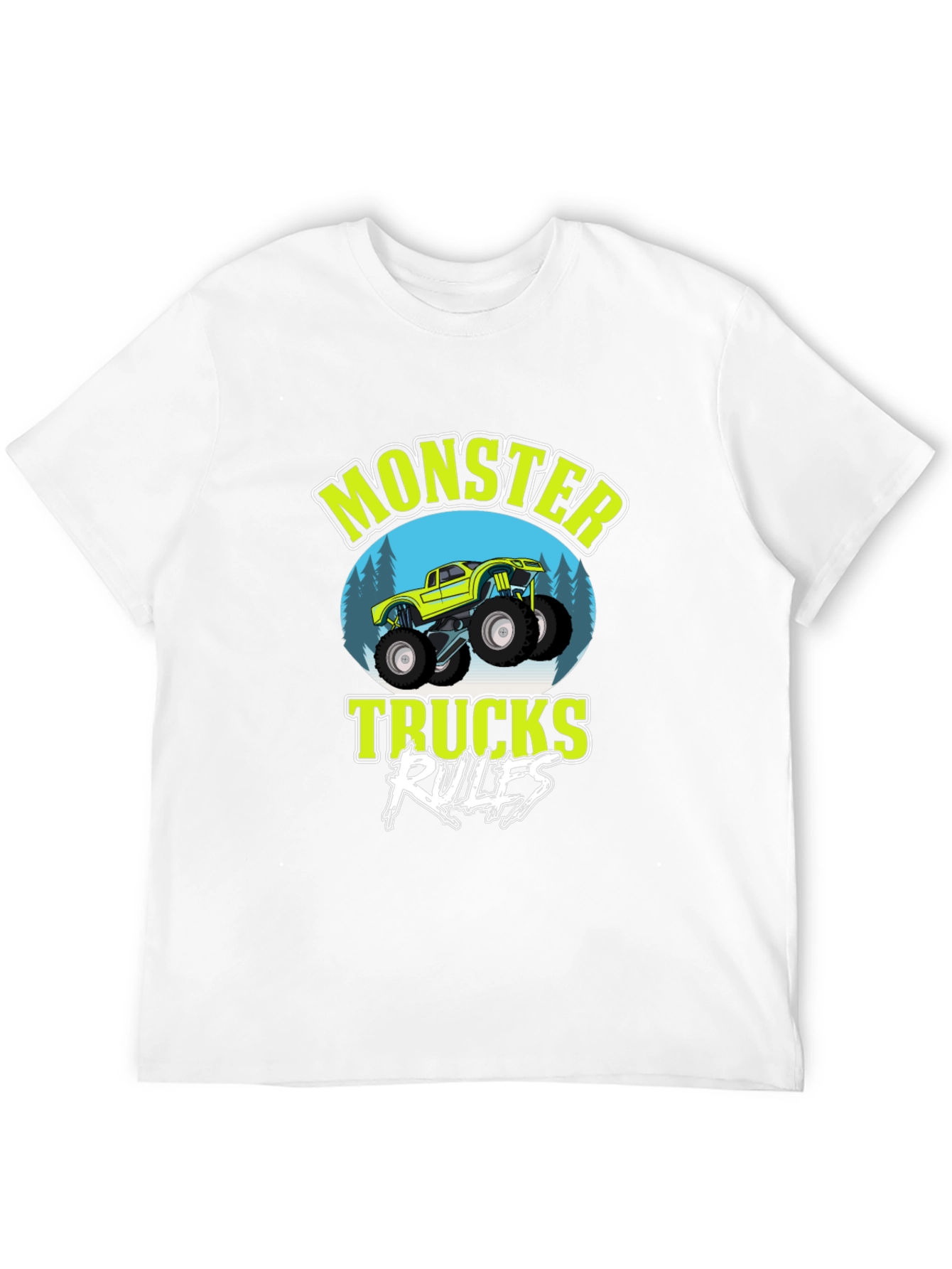 Monster Truck Rules Graphic Tee - Black
