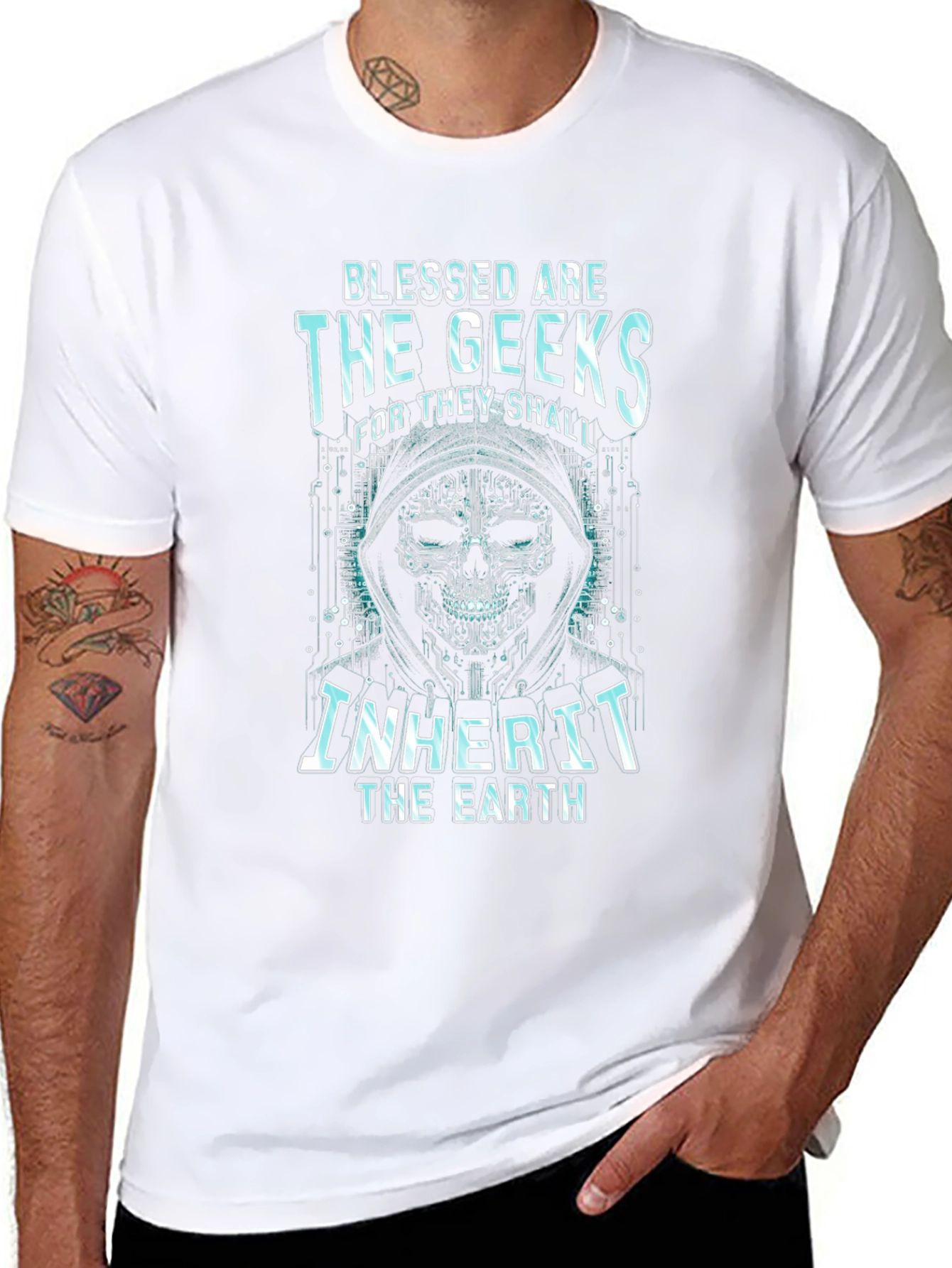 Blessed Are The Geeks Graphic Tee