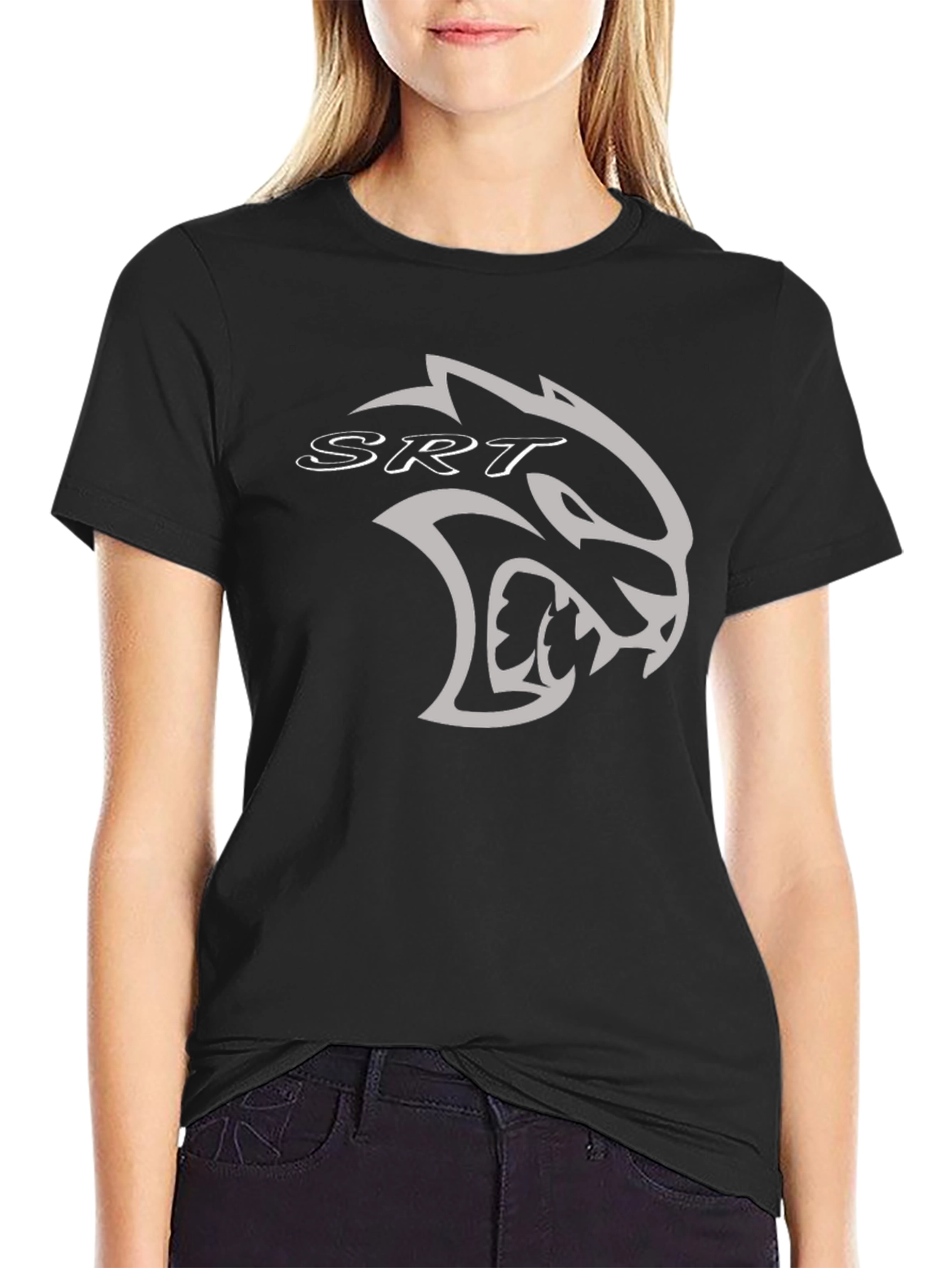 Dodge SRT Hellcat Logo Black T-Shirt