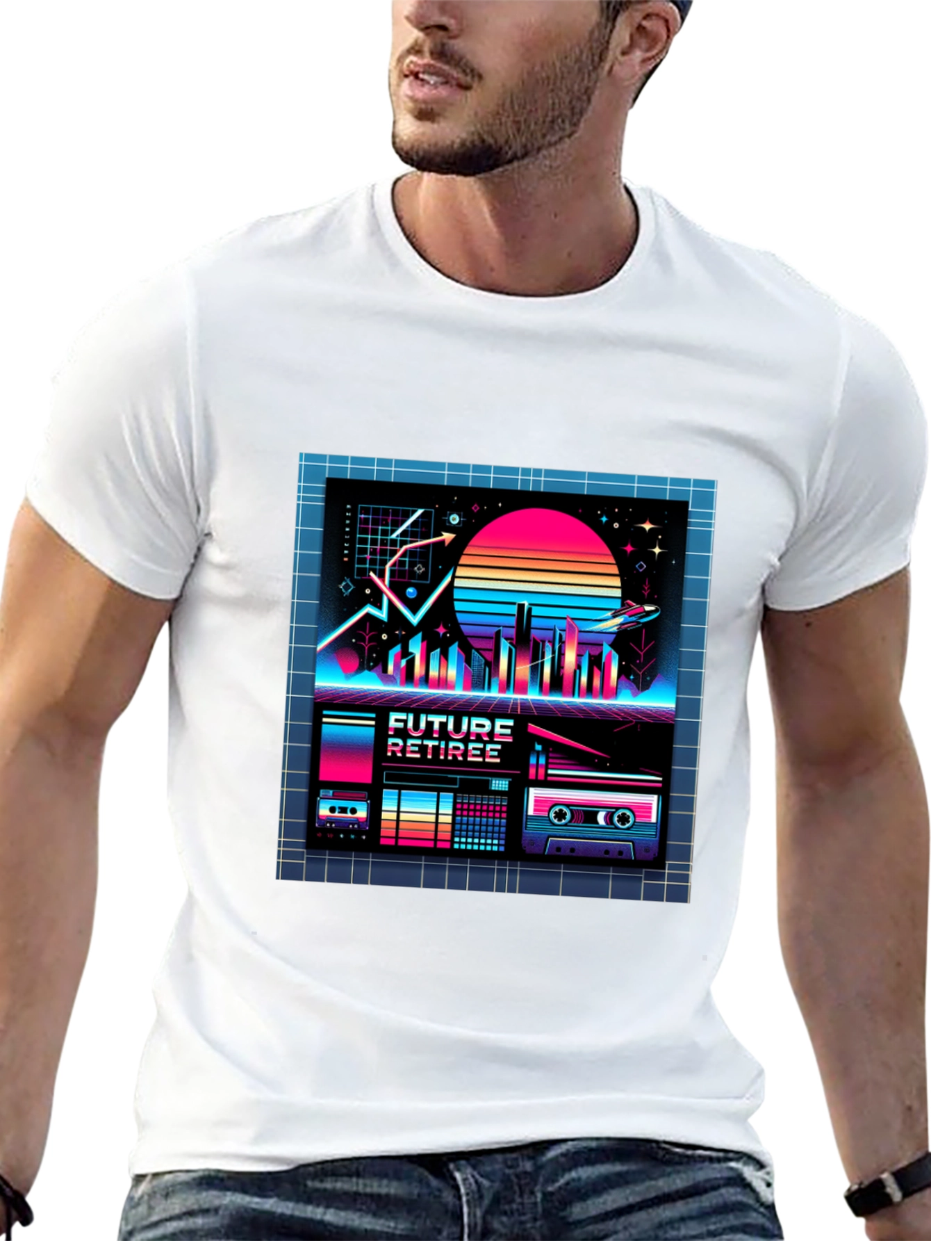 Future Retiree Retro Graphic T-Shirt