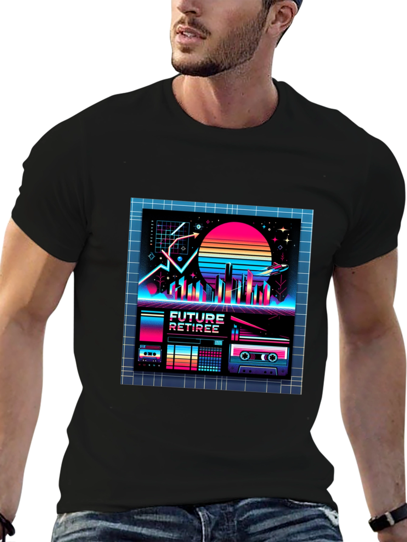 Future Retiree Retro Graphic T-Shirt