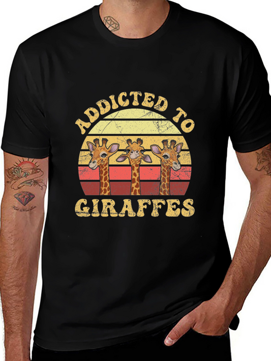 Addicted to Giraffes T-Shirt - Unisex Graphic Tee
