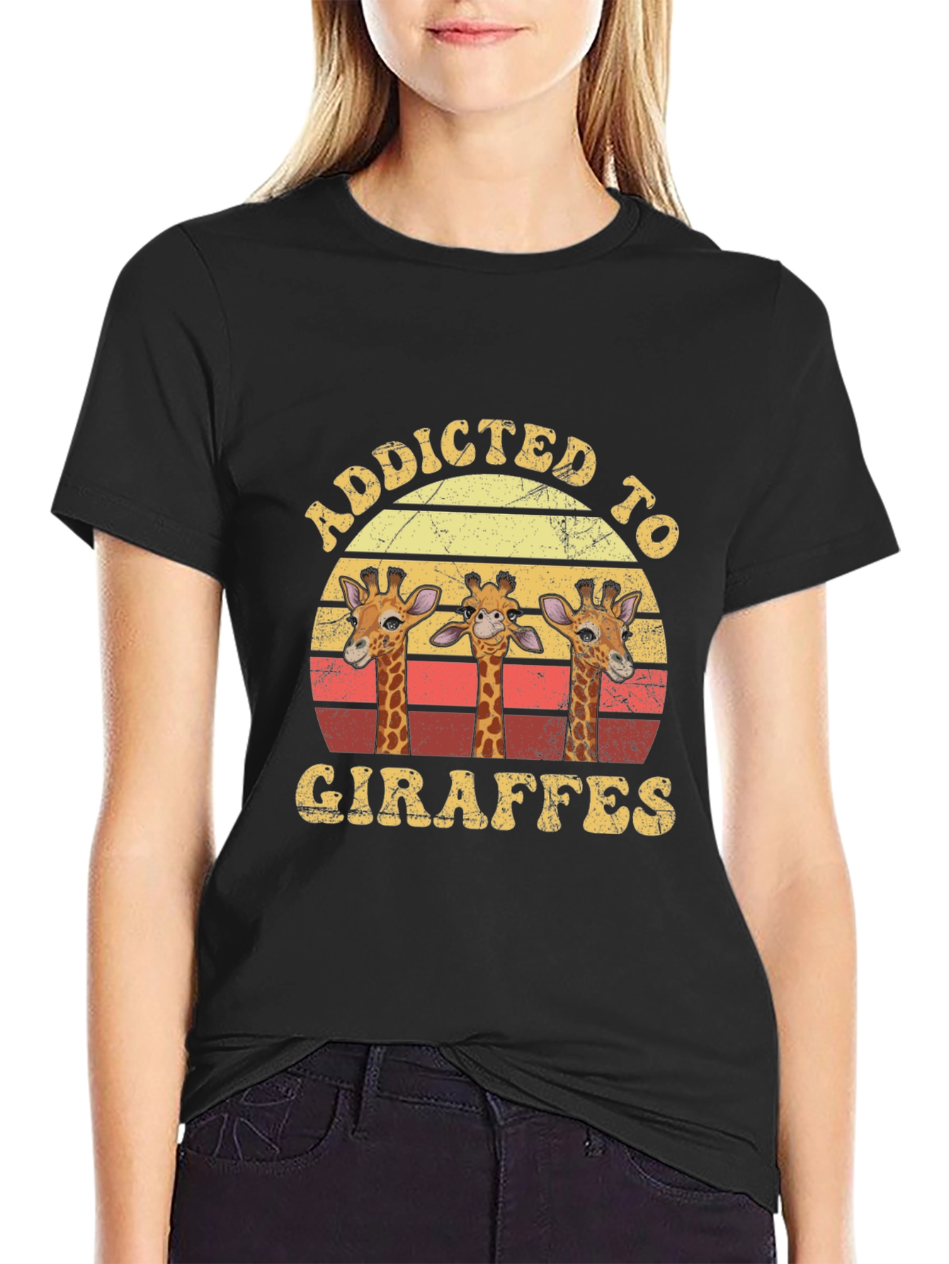 Addicted to Giraffes T-Shirt - Unisex Graphic Tee