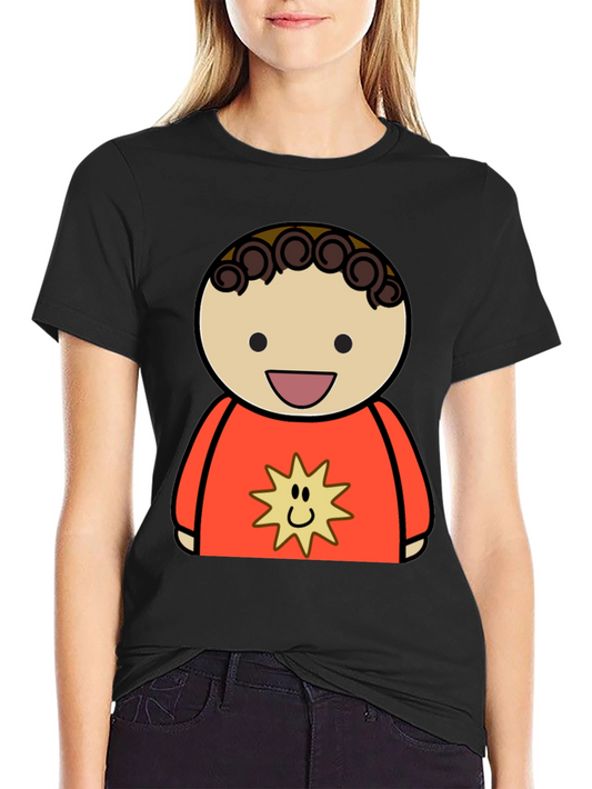 Cartoon Character Graphic Tee - Soft & Stylish!