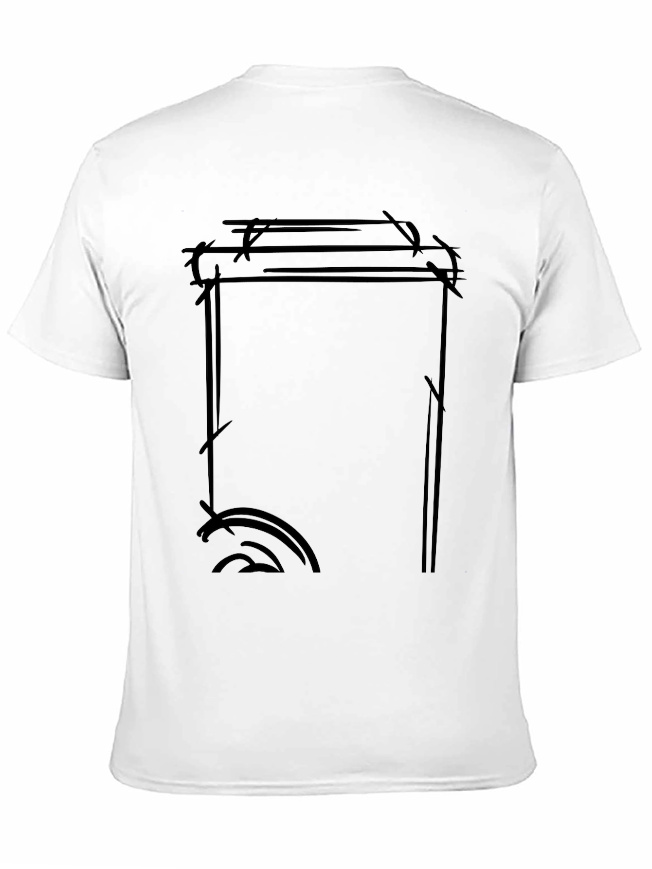 Edgy Graphic Print Black T-Shirt