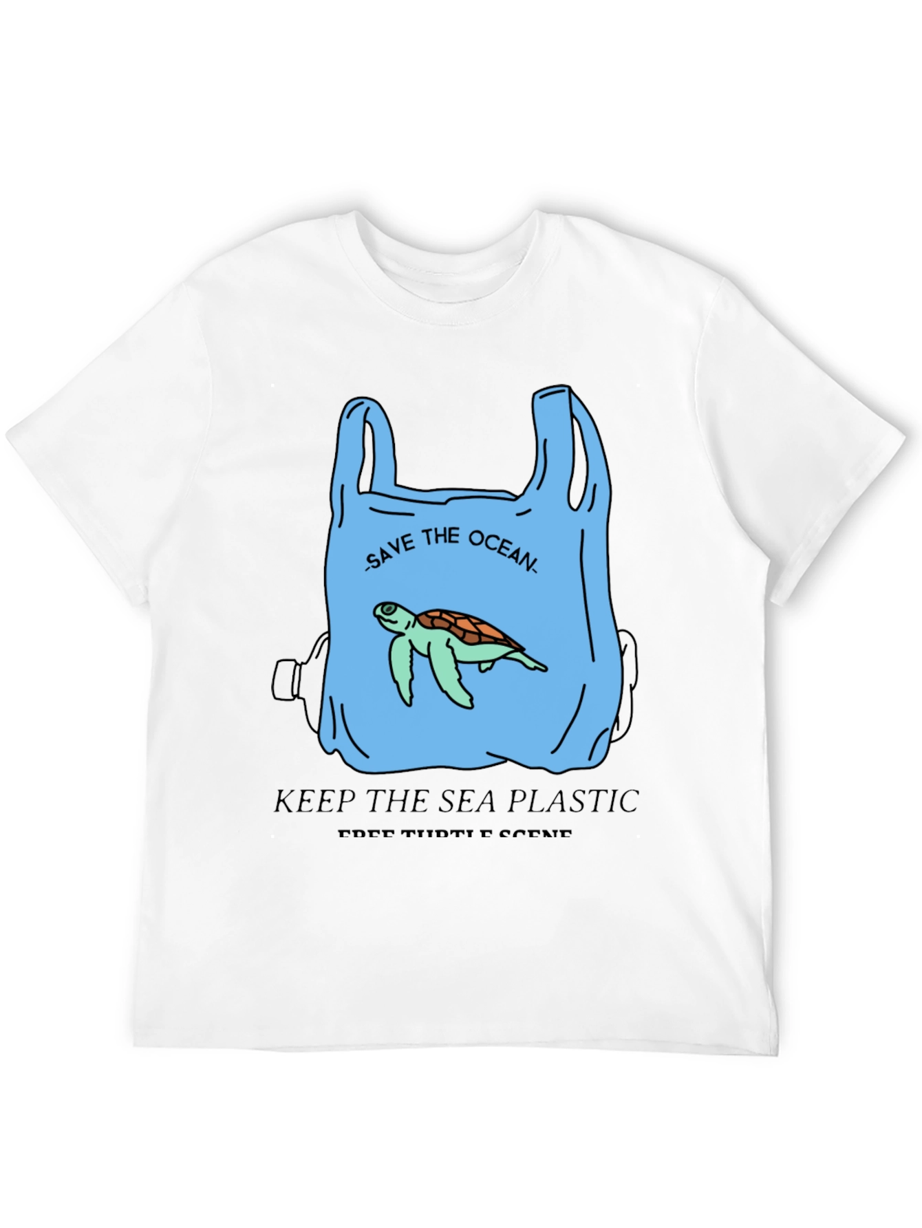 Save the Ocean Graphic Tee - Protect Sea Turtles