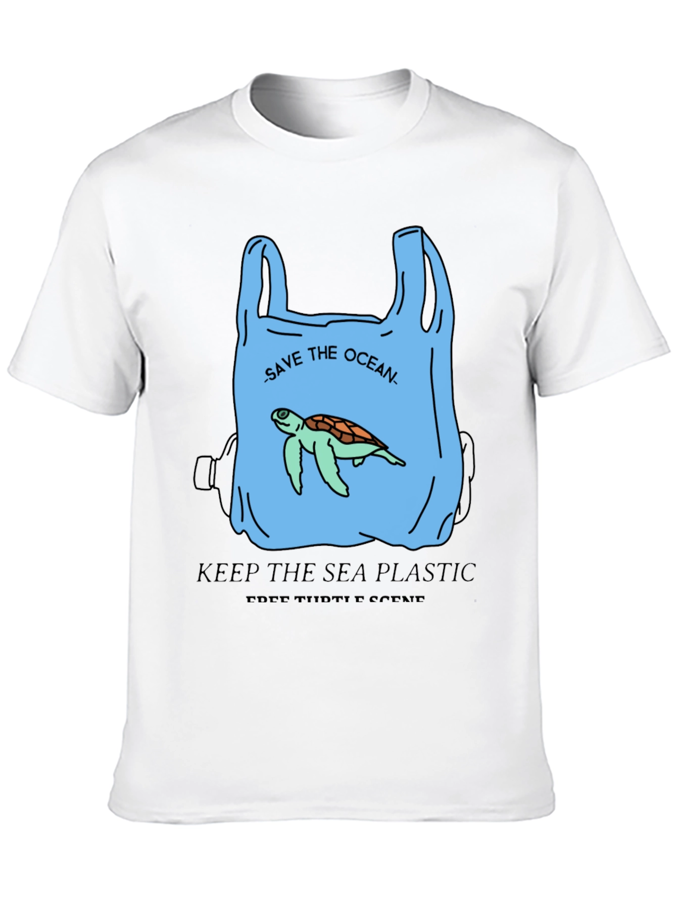 Save the Ocean Graphic Tee - Protect Sea Turtles