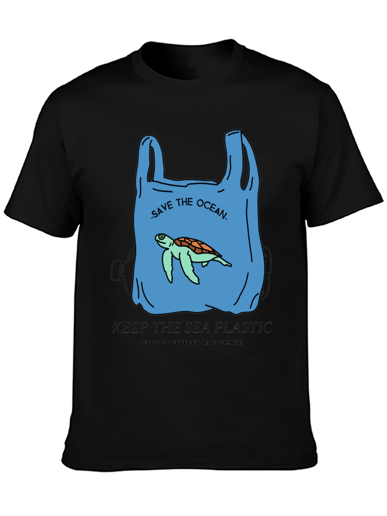 Save the Ocean Graphic Tee - Protect Sea Turtles