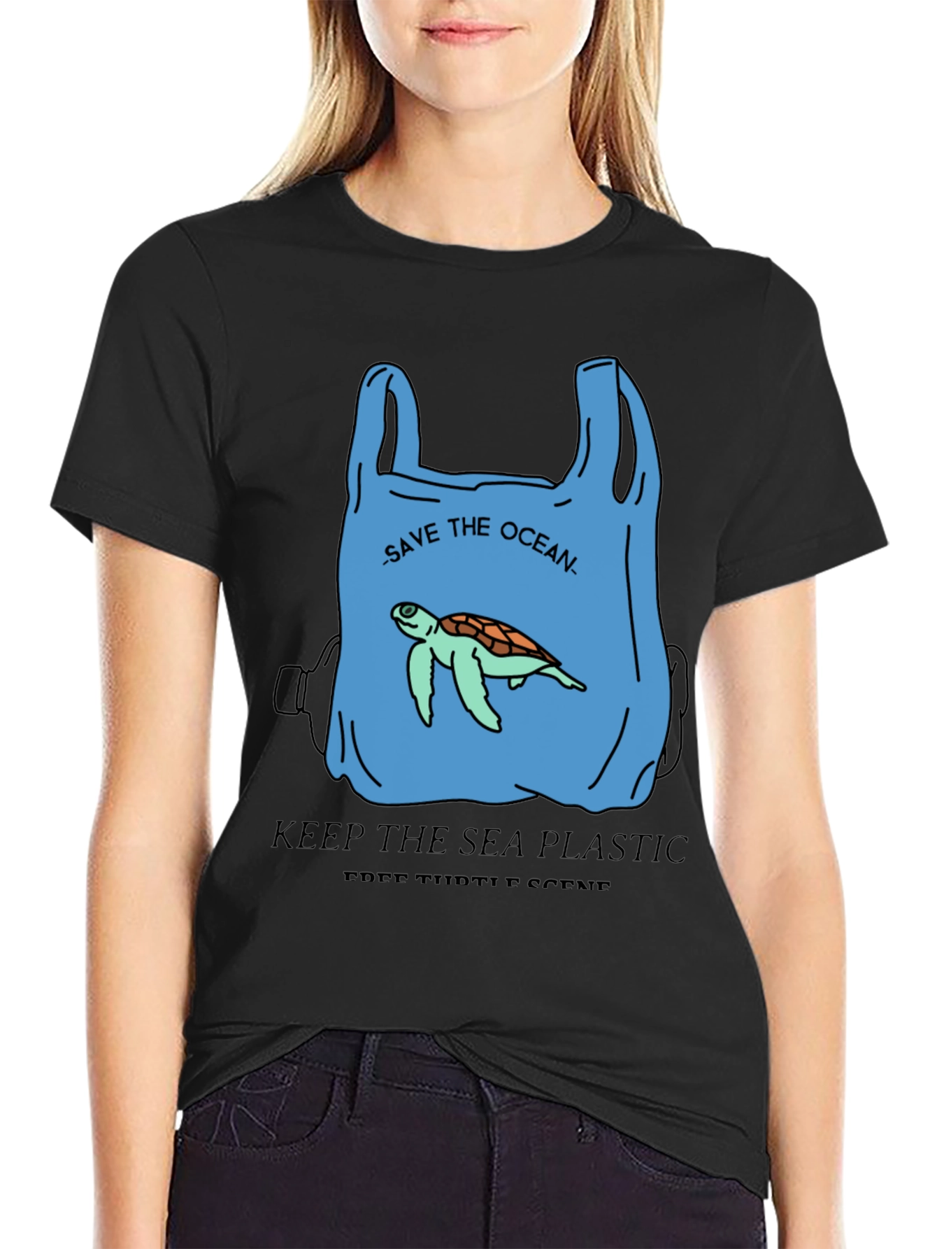 Save the Ocean Graphic Tee - Protect Sea Turtles