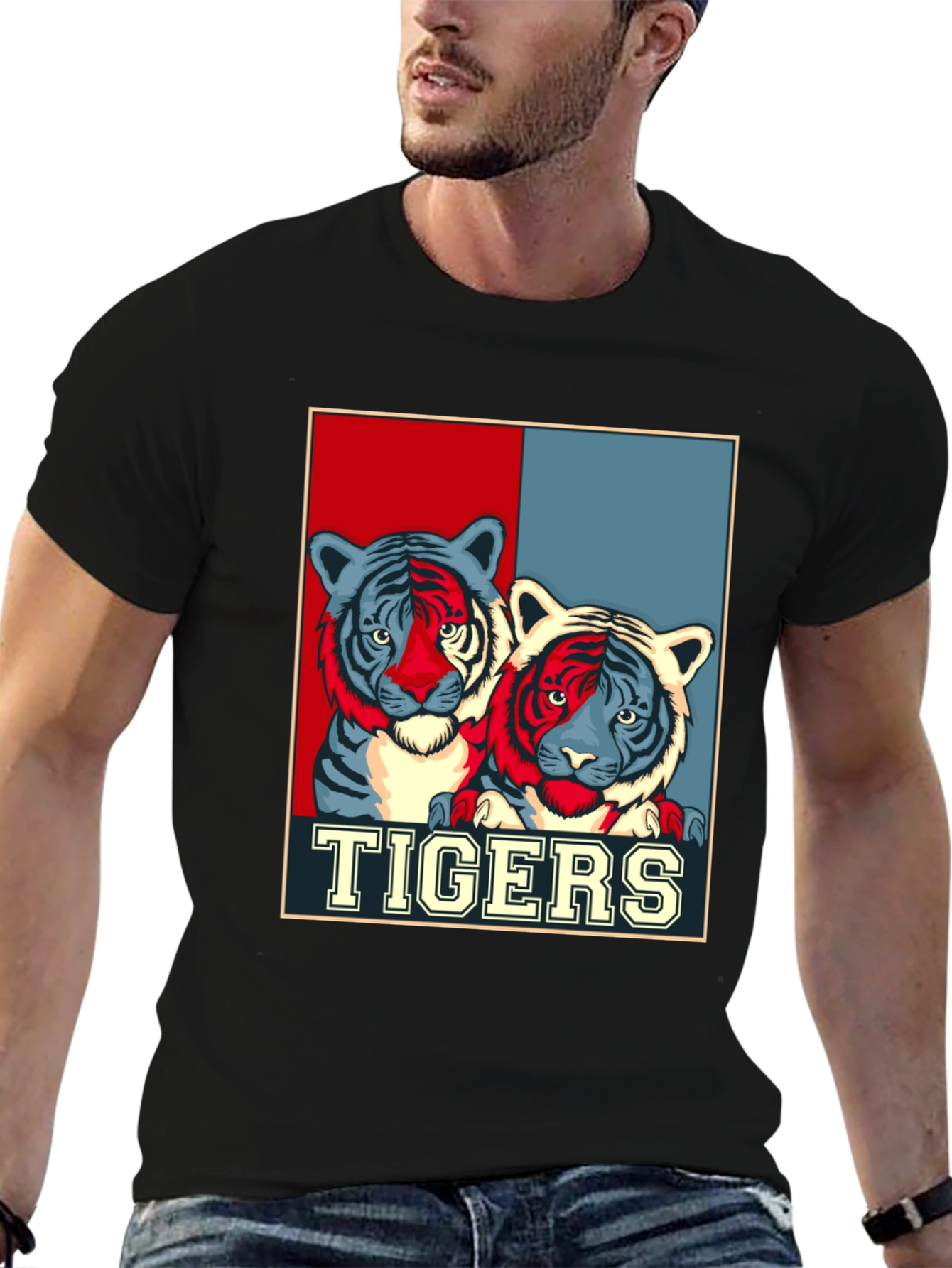 Tigers Graphic Print T-Shirt