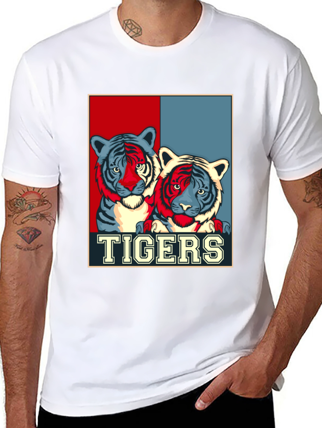 Tigers Graphic Print T-Shirt