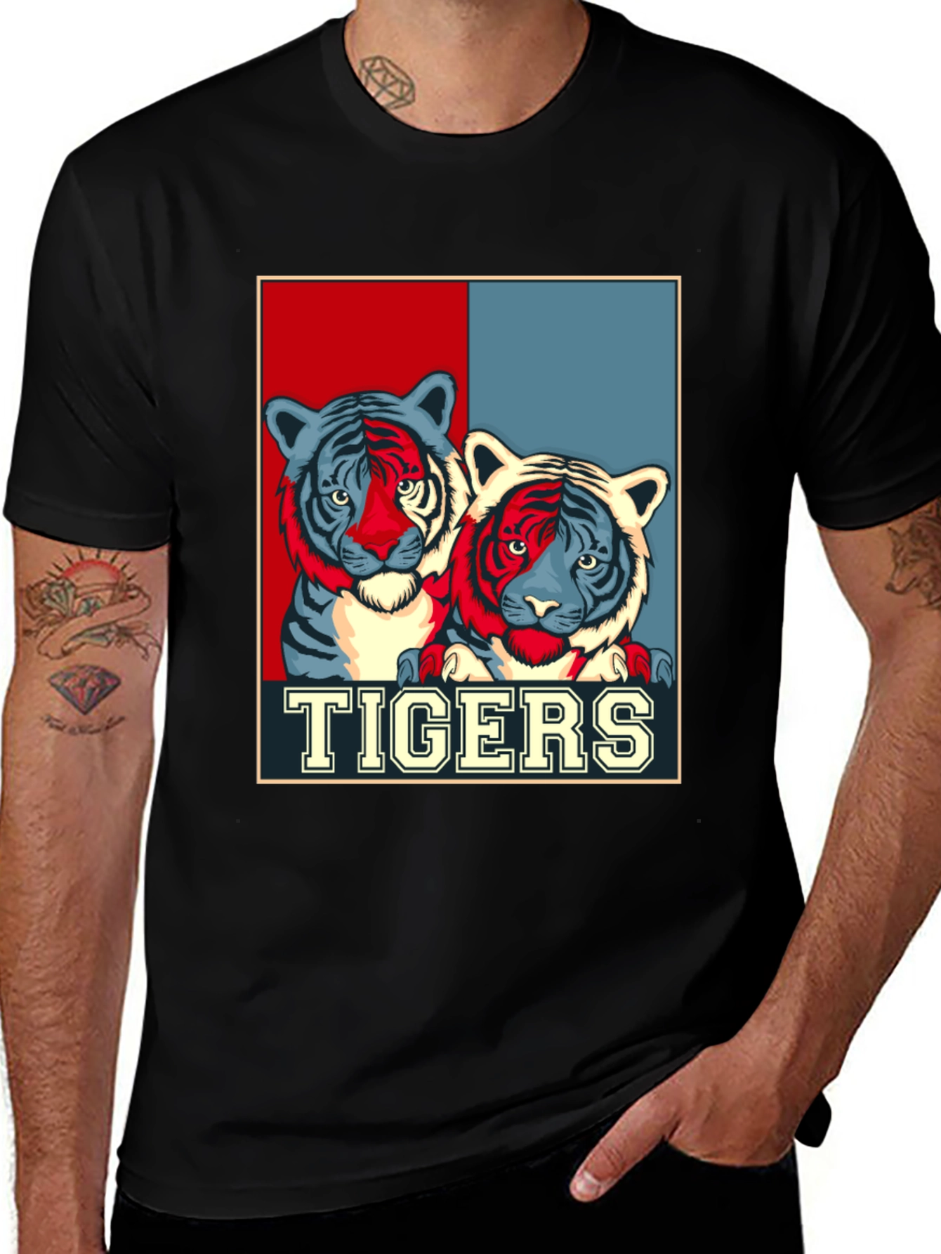 Tigers Graphic Print T-Shirt
