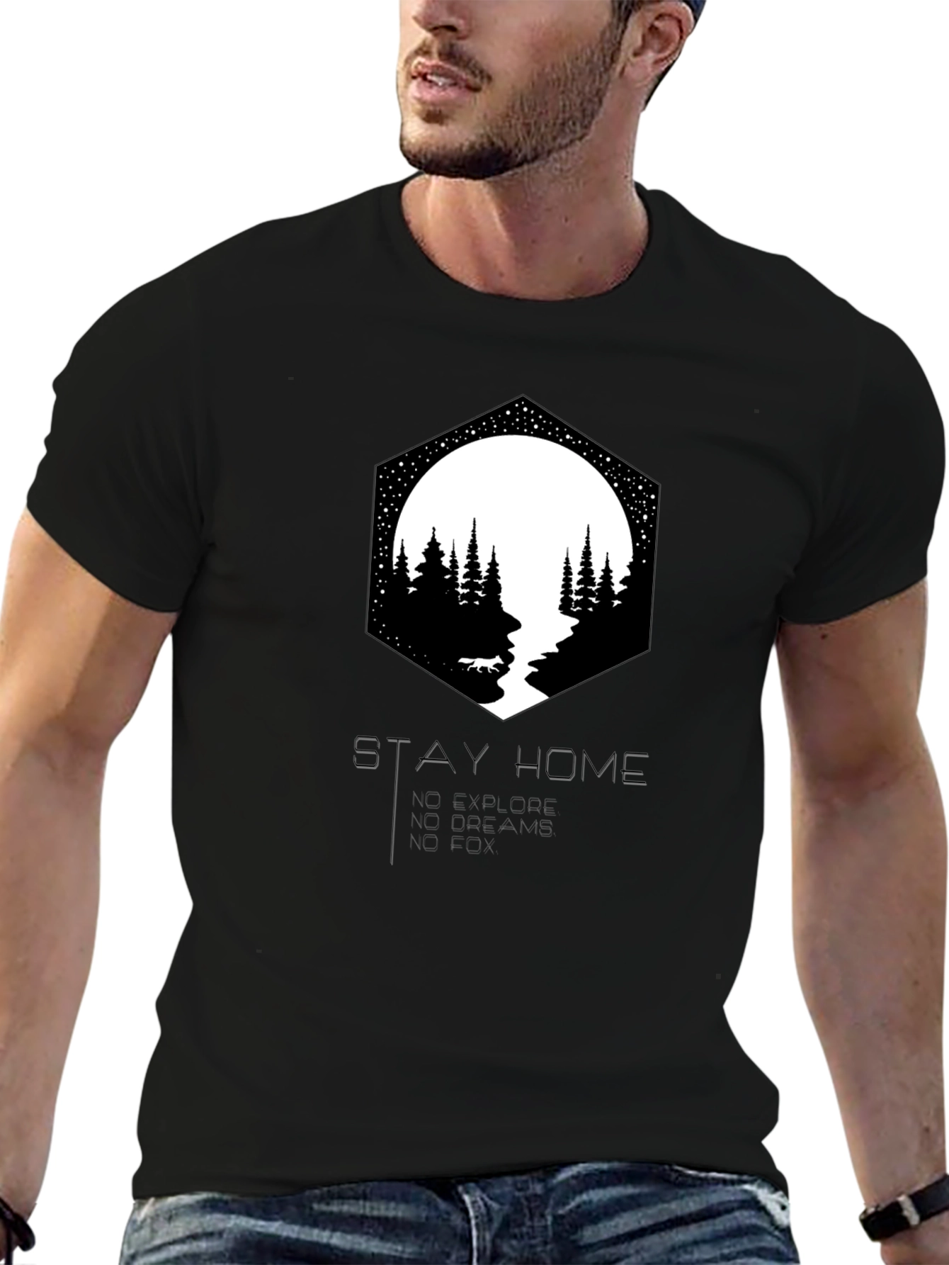 Stay Home Nature Graphic Tee