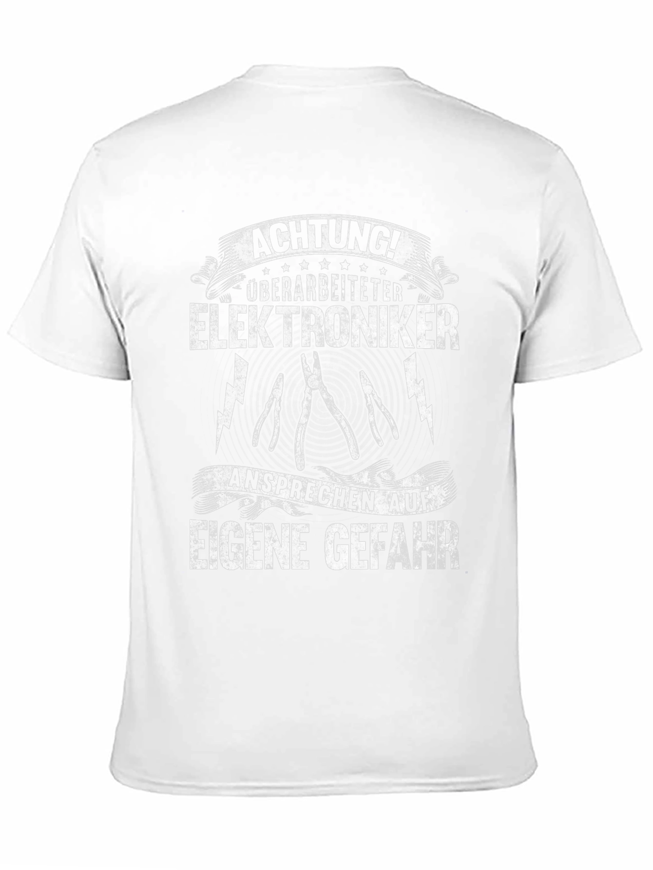 Elektroniker T-Shirt - Achtung! Überarbeiteter