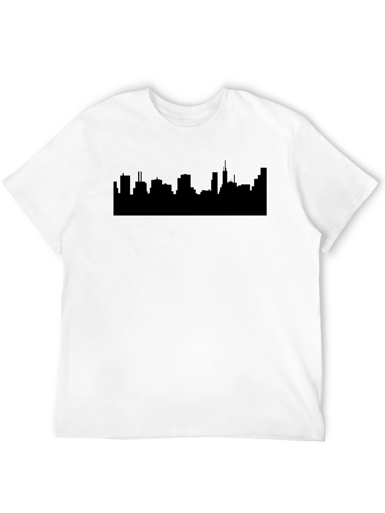 Cityscape Silhouette Black T-Shirt