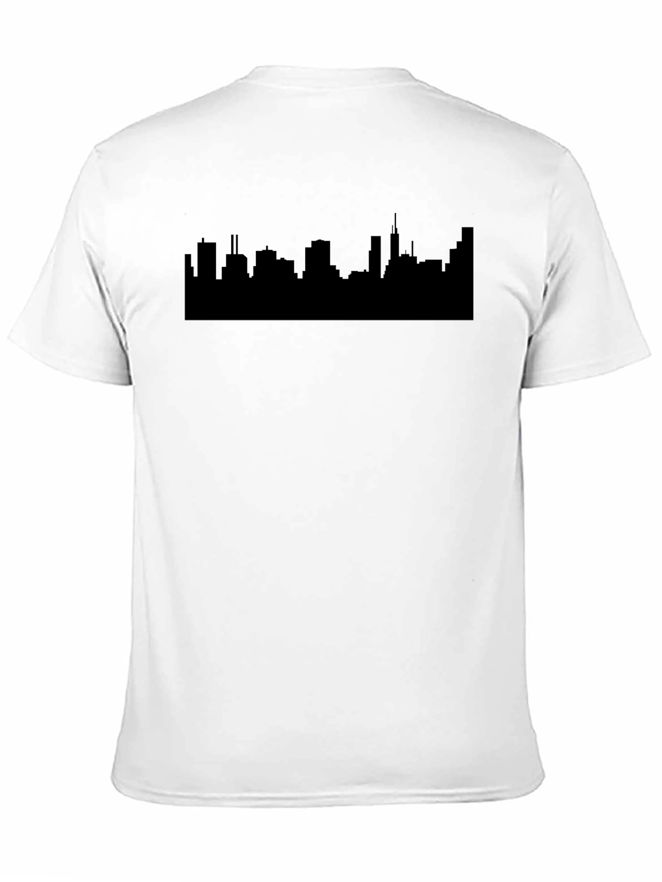 Cityscape Silhouette Black T-Shirt