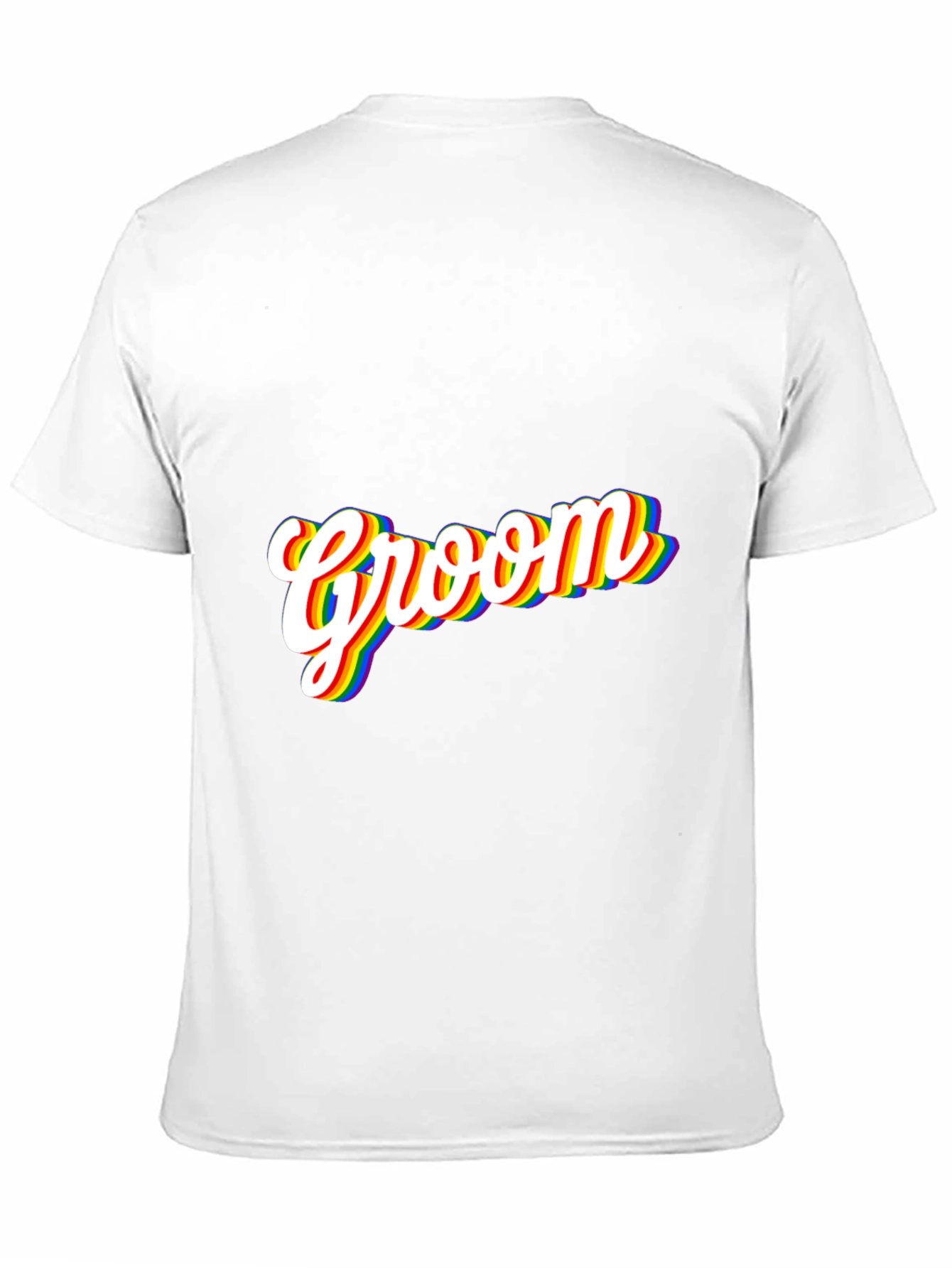 Groom Rainbow Pride T-Shirt - Black