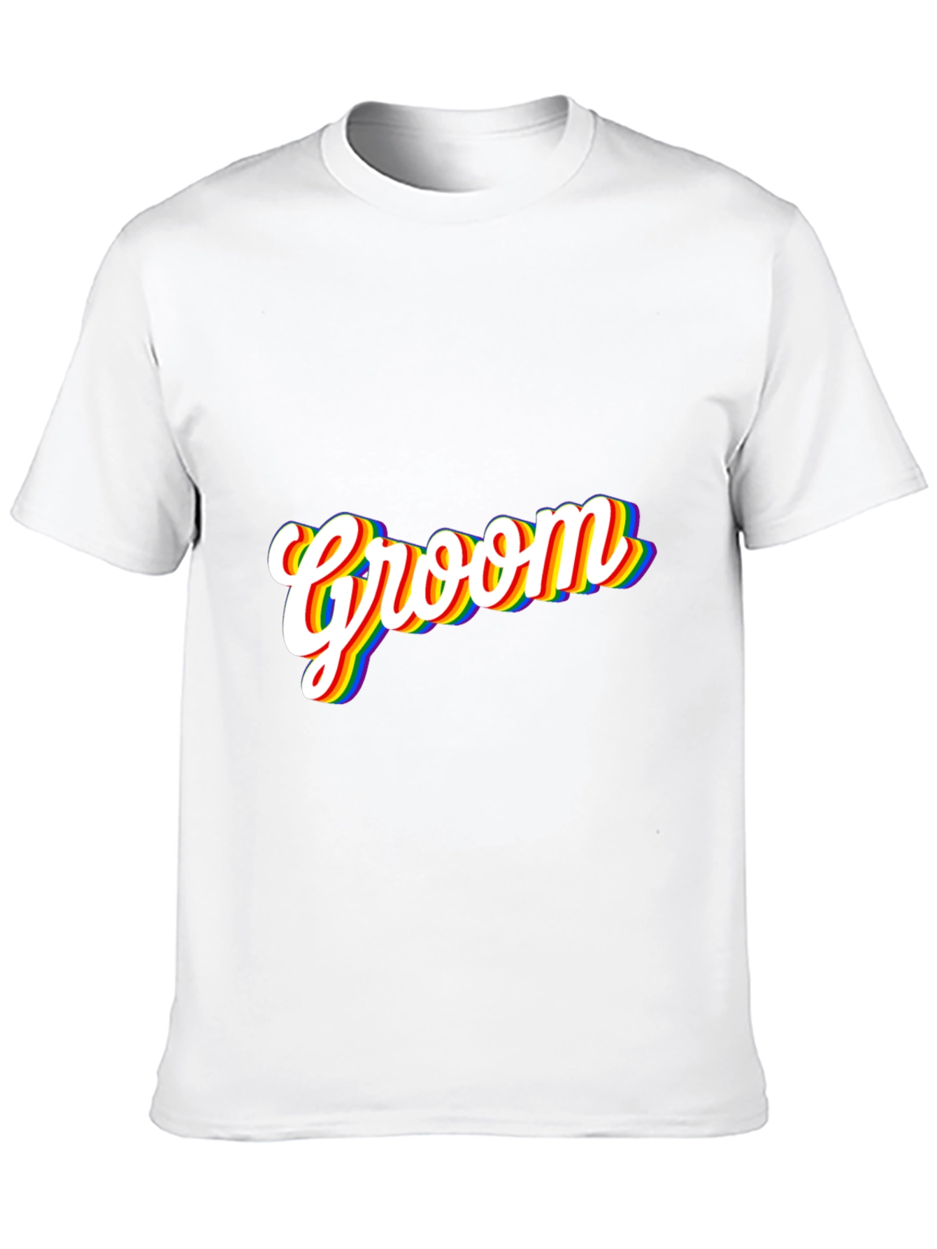 Groom Rainbow Pride T-Shirt - Black