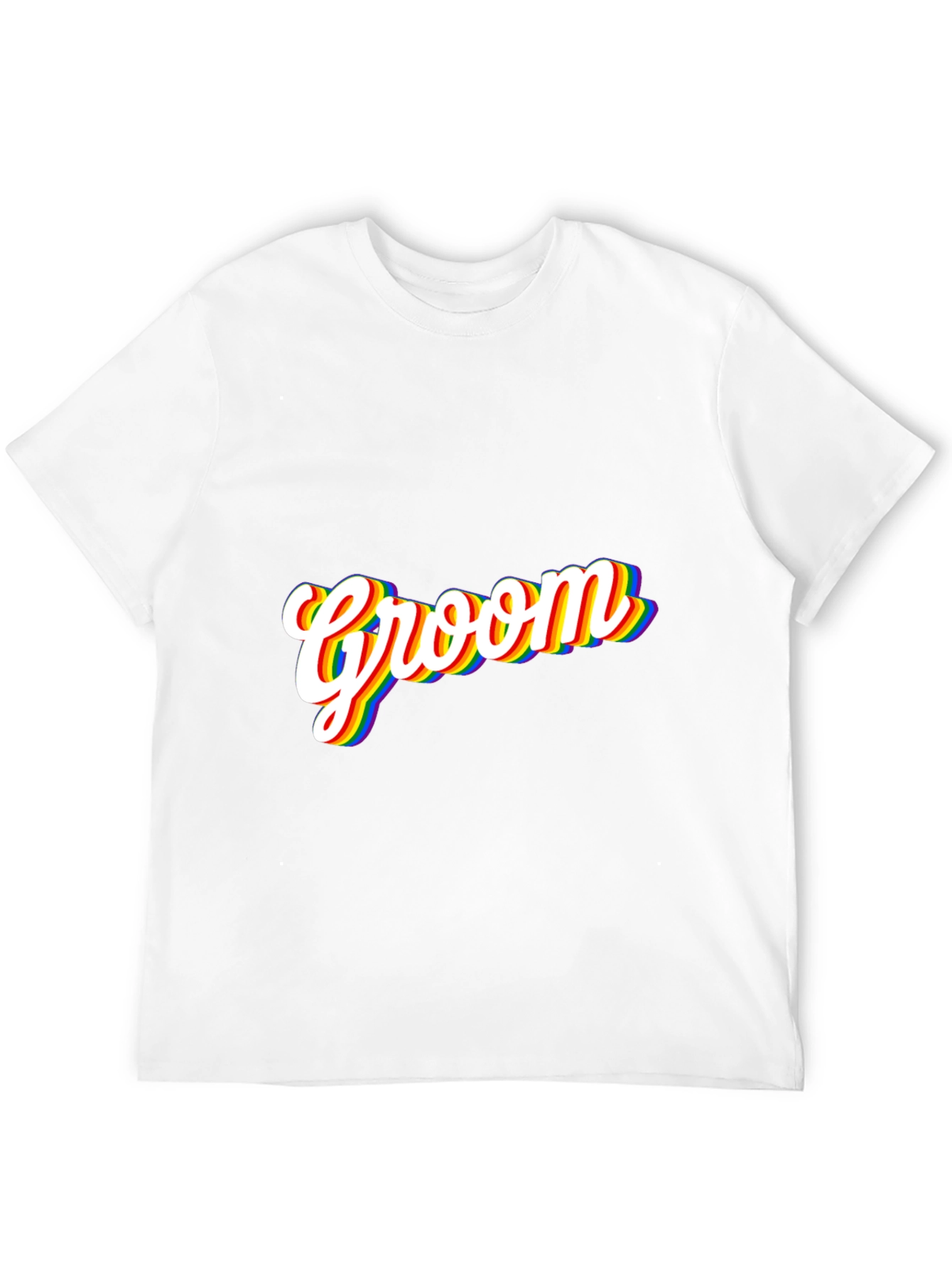 Groom Rainbow Pride T-Shirt - Black
