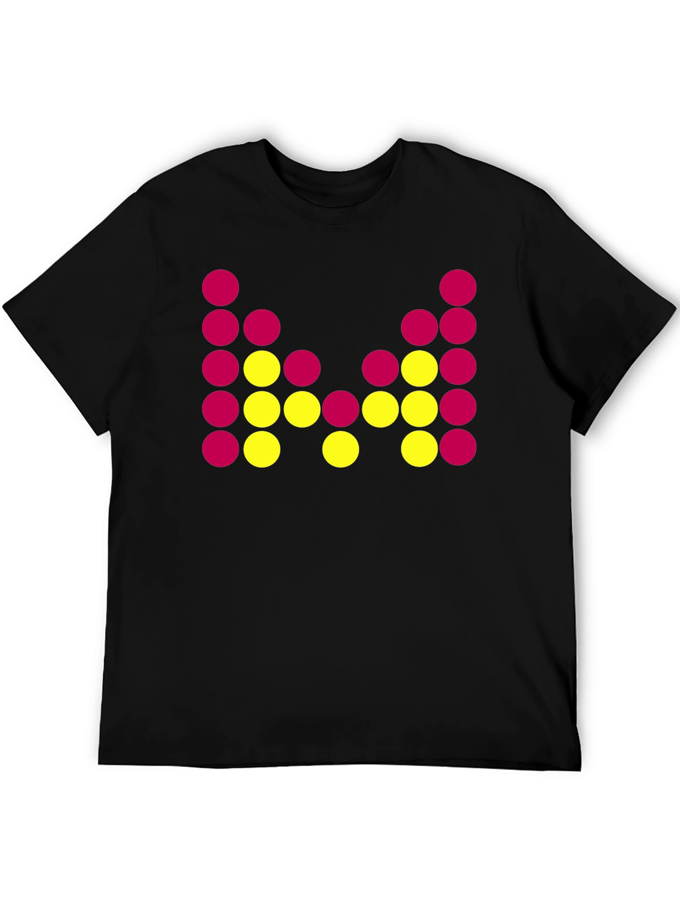 Abstract Dot Design Black T-Shirt