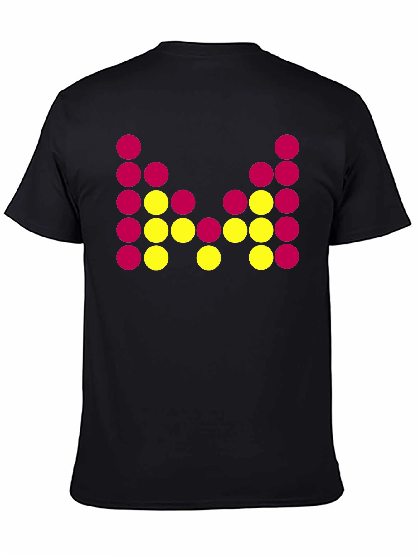 Abstract Dot Design Black T-Shirt