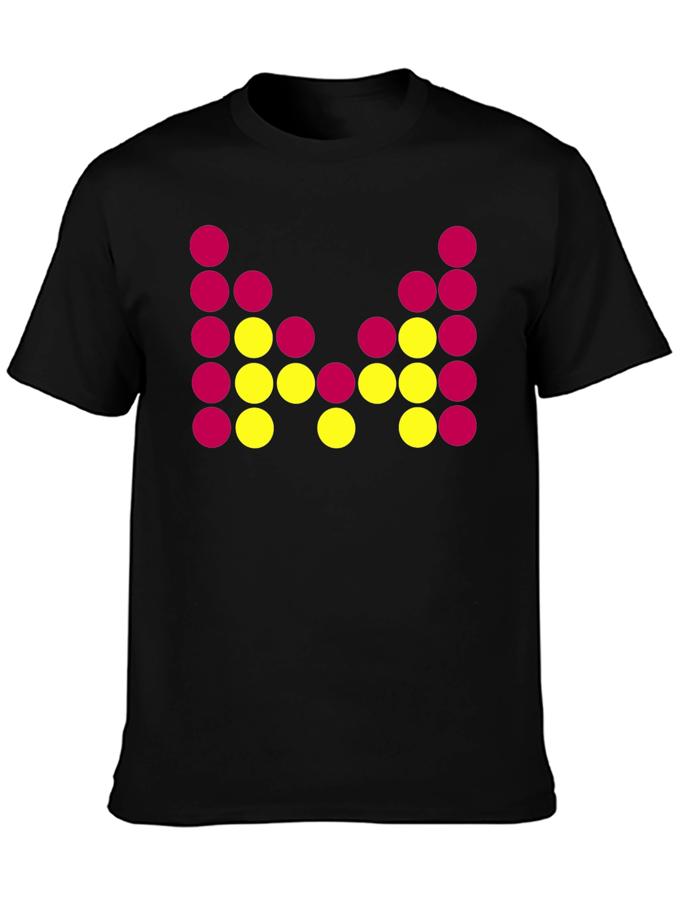 Abstract Dot Design Black T-Shirt