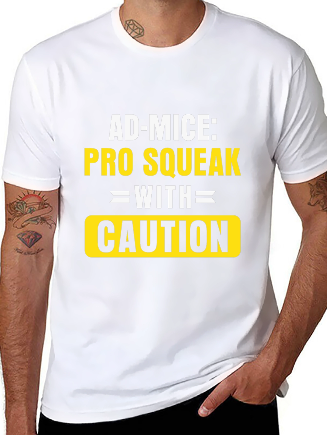 Ad-Mice Pro Squeak With Caution T-Shirt