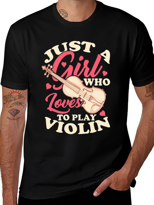 Just A Girl Who Loves To Play Violin T-Shirt